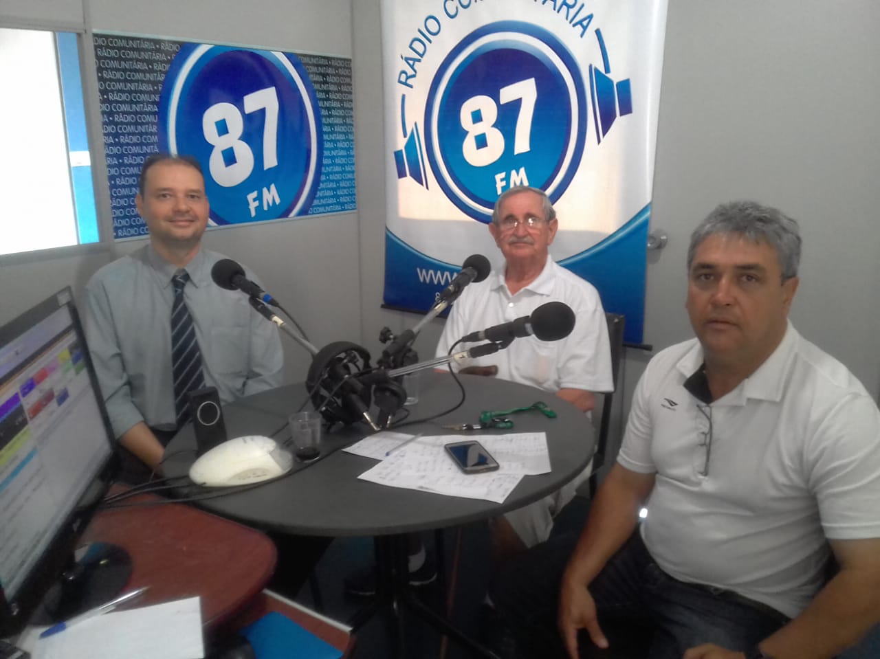 Dr. Cássio, José Carlos Joanelli e Donacio Silva