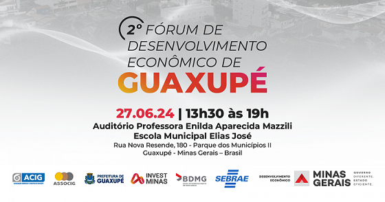 2° Fórum de Desenvolvimento Econômico de Guaxupé Abre Inscrições