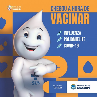 Prefeitura de Guaxupé anuncia campanha de vacinação contra COVID-19 e Influenza